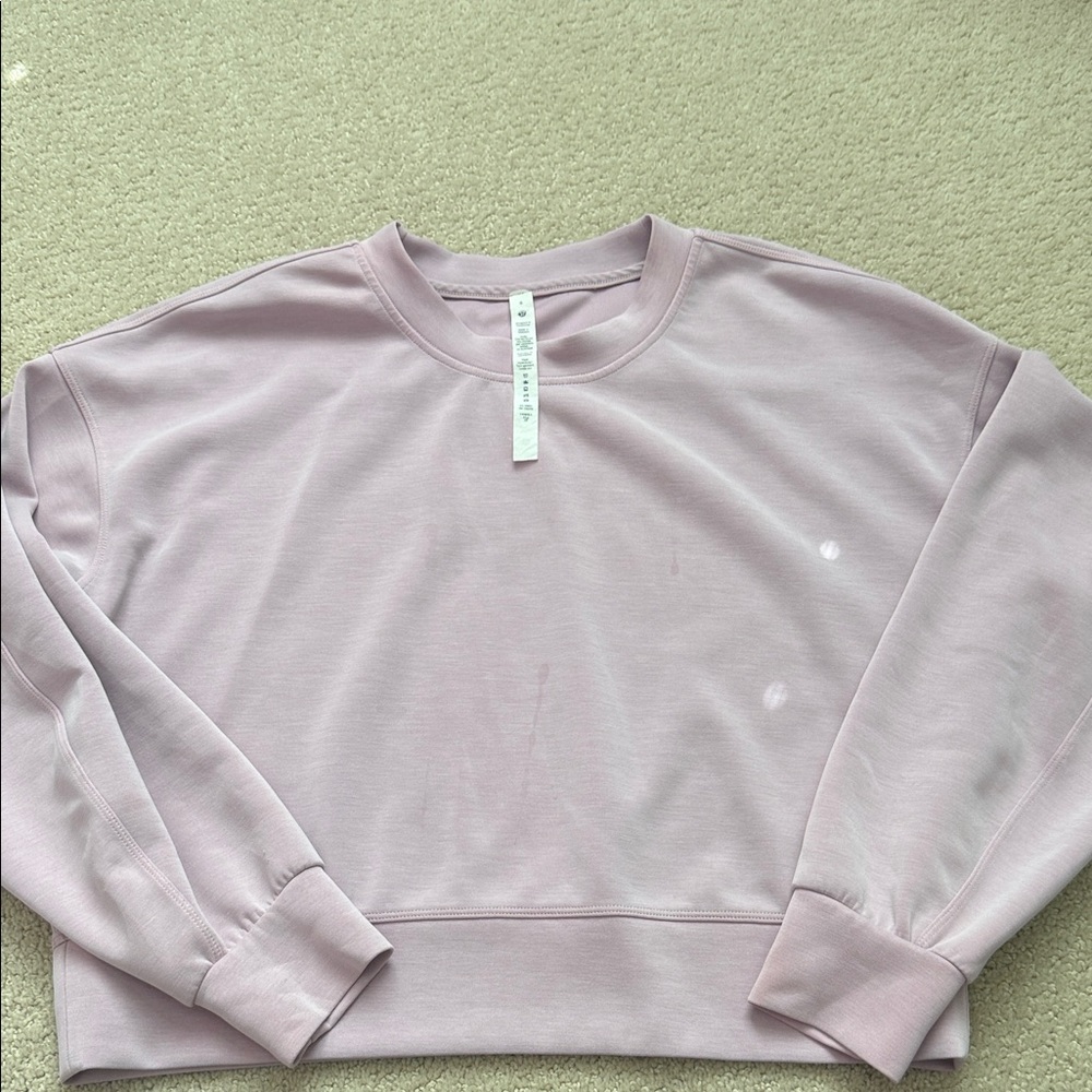 Lululemon raspberry pink softstreme crewneck